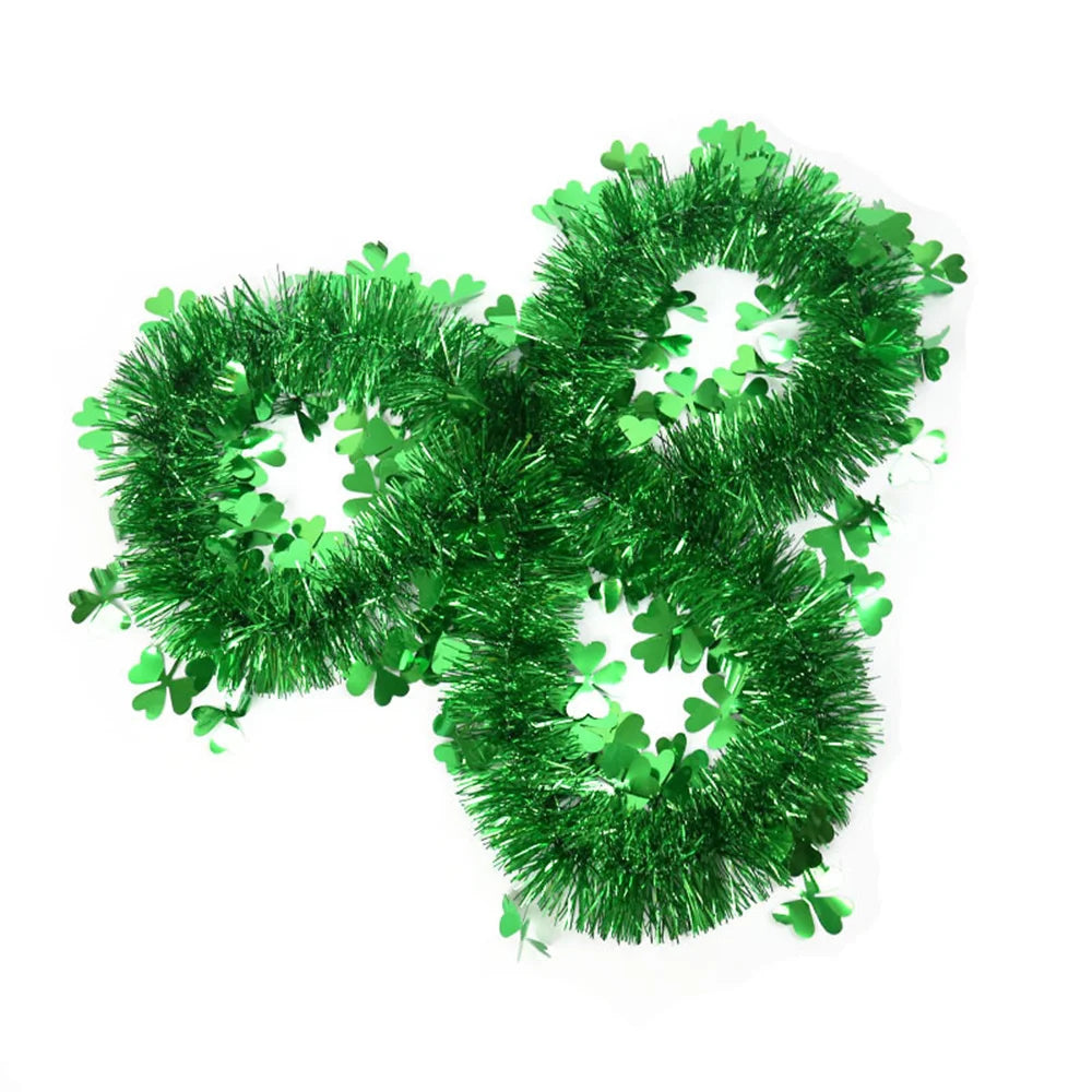 St Patricks Day Shamrock Tinsel