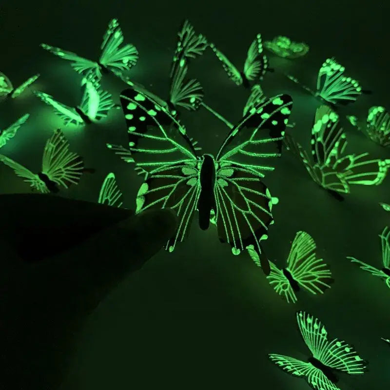 3D Luminous Butterfly Sticker