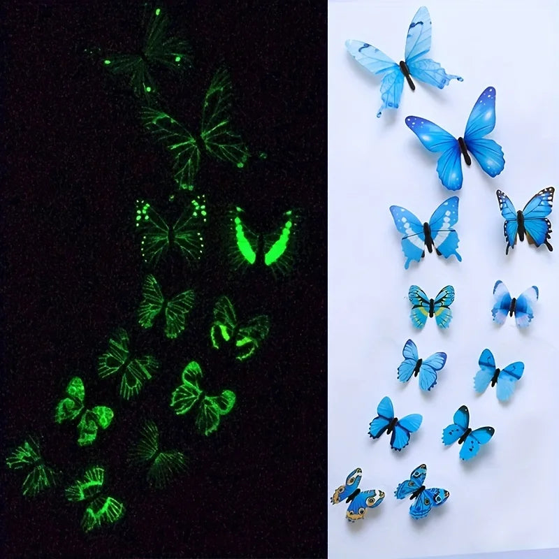 3D Luminous Butterfly Sticker