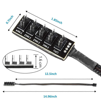 4-Pin PWM PC Fan Hub