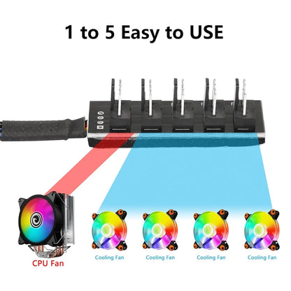 4-Pin PWM PC Fan Hub