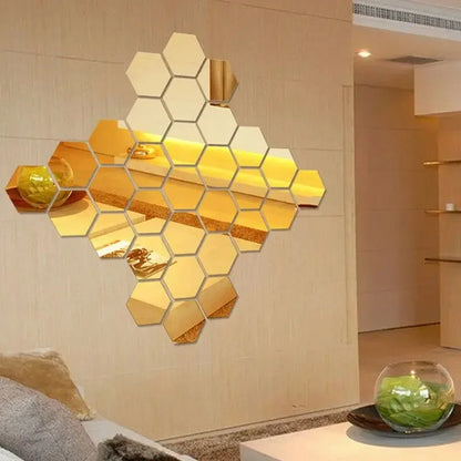 Hexagon Mirror Sticker