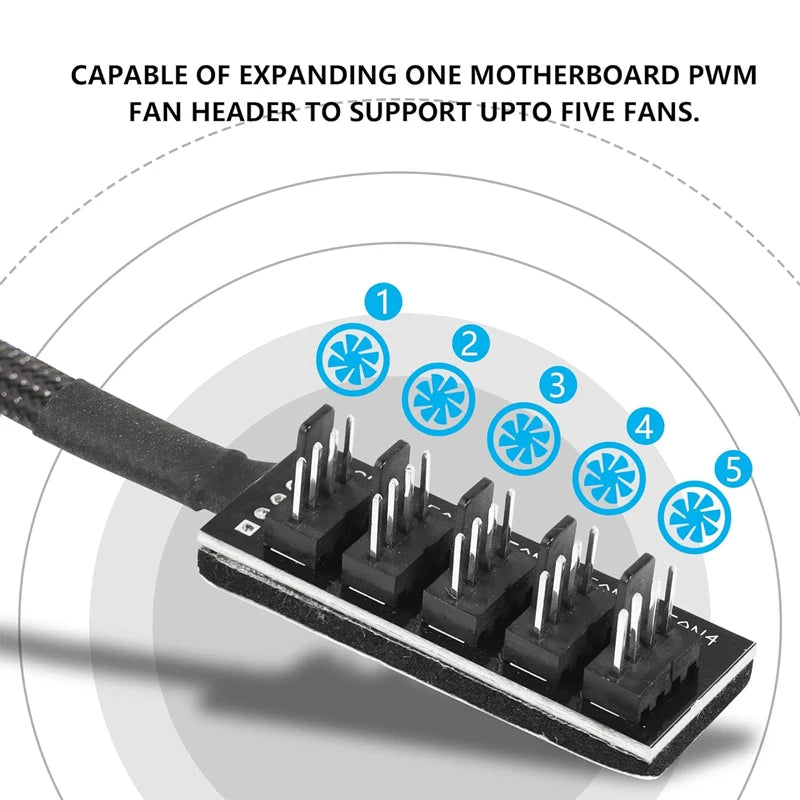 4-Pin PWM PC Fan Hub