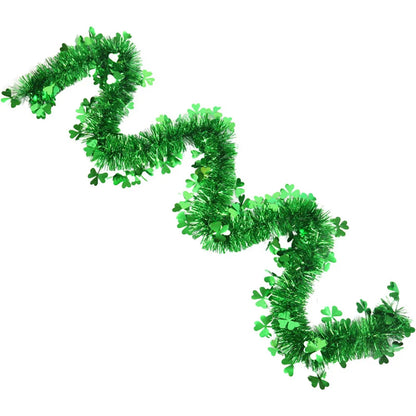 St Patricks Day Shamrock Tinsel