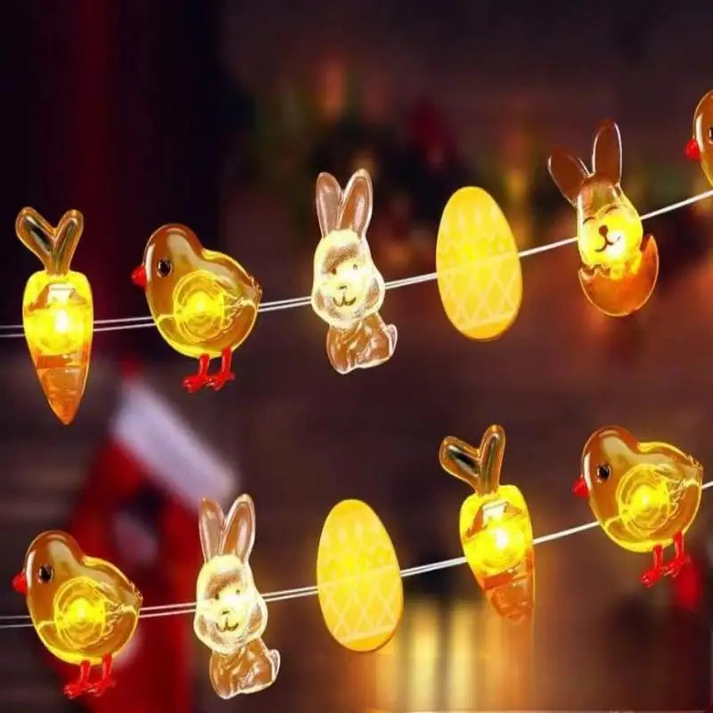 Easter Rabbit Carrot LED String Light