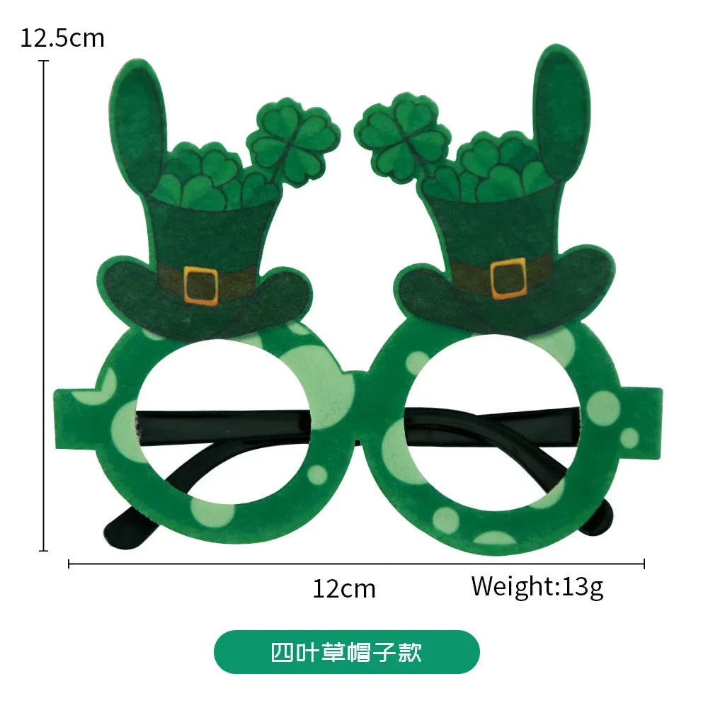 St. Patrick's Day Clover Glasses