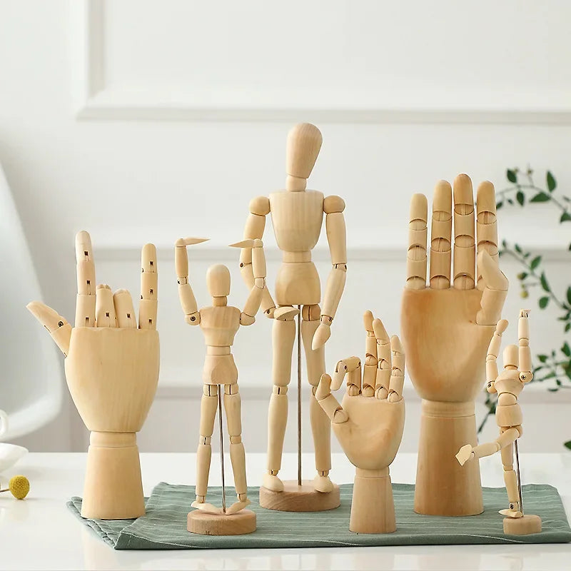 Wooden Hand Figurines