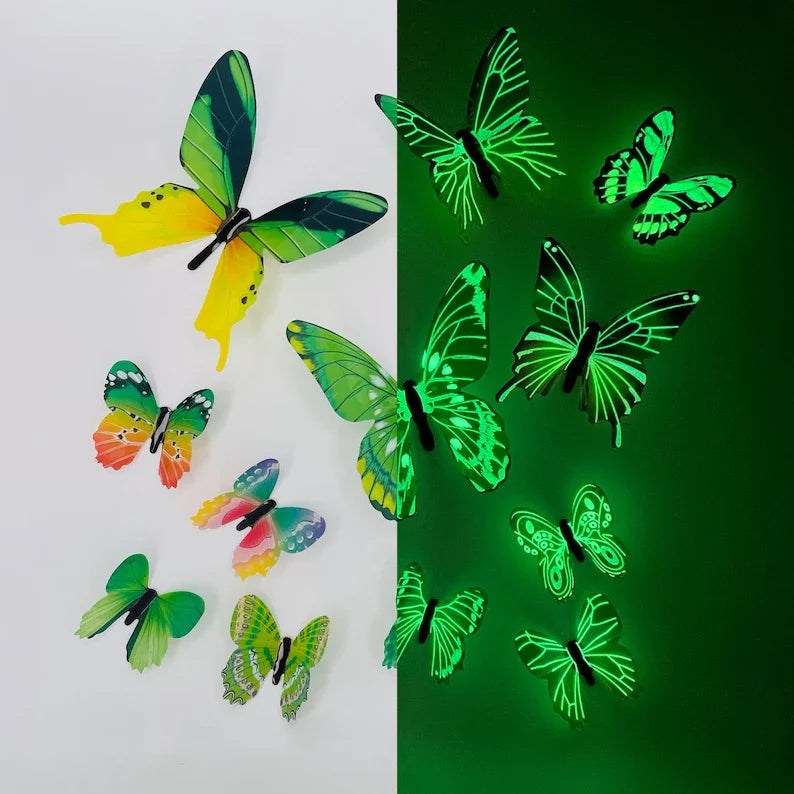 3D Luminous Butterfly Sticker