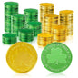 Lucky Shamrock Clover Plastic Pirate Coins