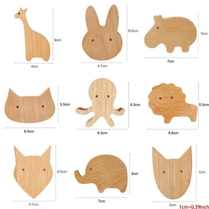 Animal Wooden Hooks