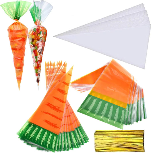 Easter Bunny Carrot Candy Bags