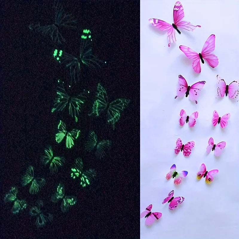 3D Luminous Butterfly Sticker