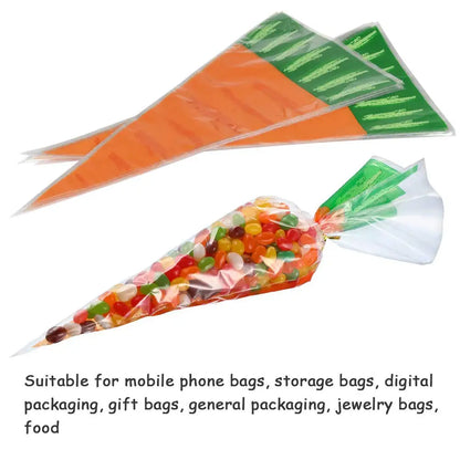 Easter Bunny Carrot Candy Bags